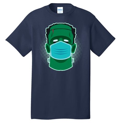 Quarantine Frankenstein With Mask Tall T-Shirt