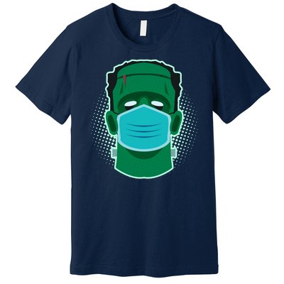 Quarantine Frankenstein With Mask Premium T-Shirt