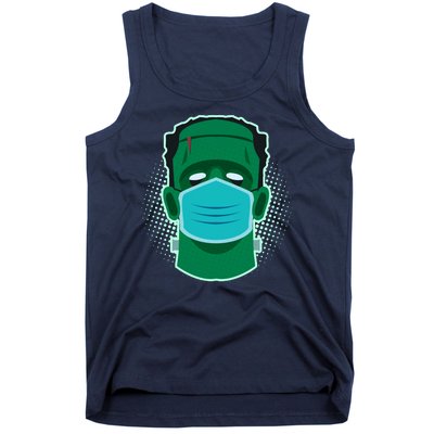 Quarantine Frankenstein With Mask Tank Top