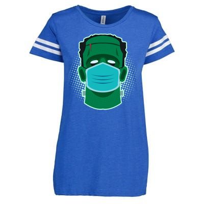 Quarantine Frankenstein With Mask Enza Ladies Jersey Football T-Shirt