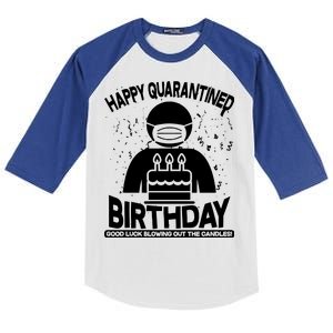 Quarantined Birthday Good Luck Blowing Out The Candles Kids Colorblock Raglan Jersey