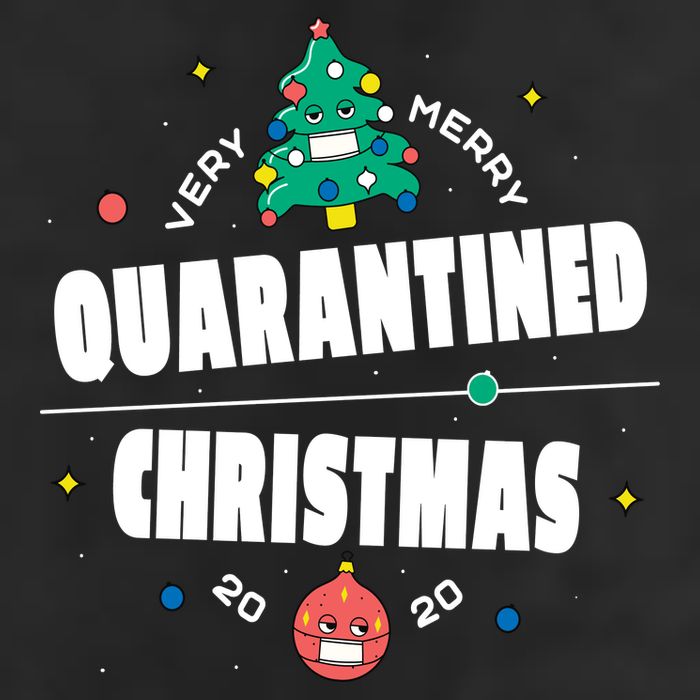 Quarantined Christmas 7 Panel Mesh Trucker Snapback Hat