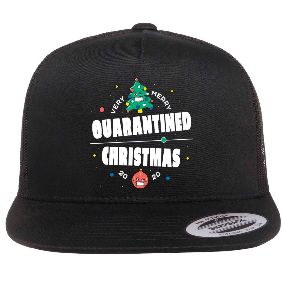 Quarantined Christmas Flat Bill Trucker Hat