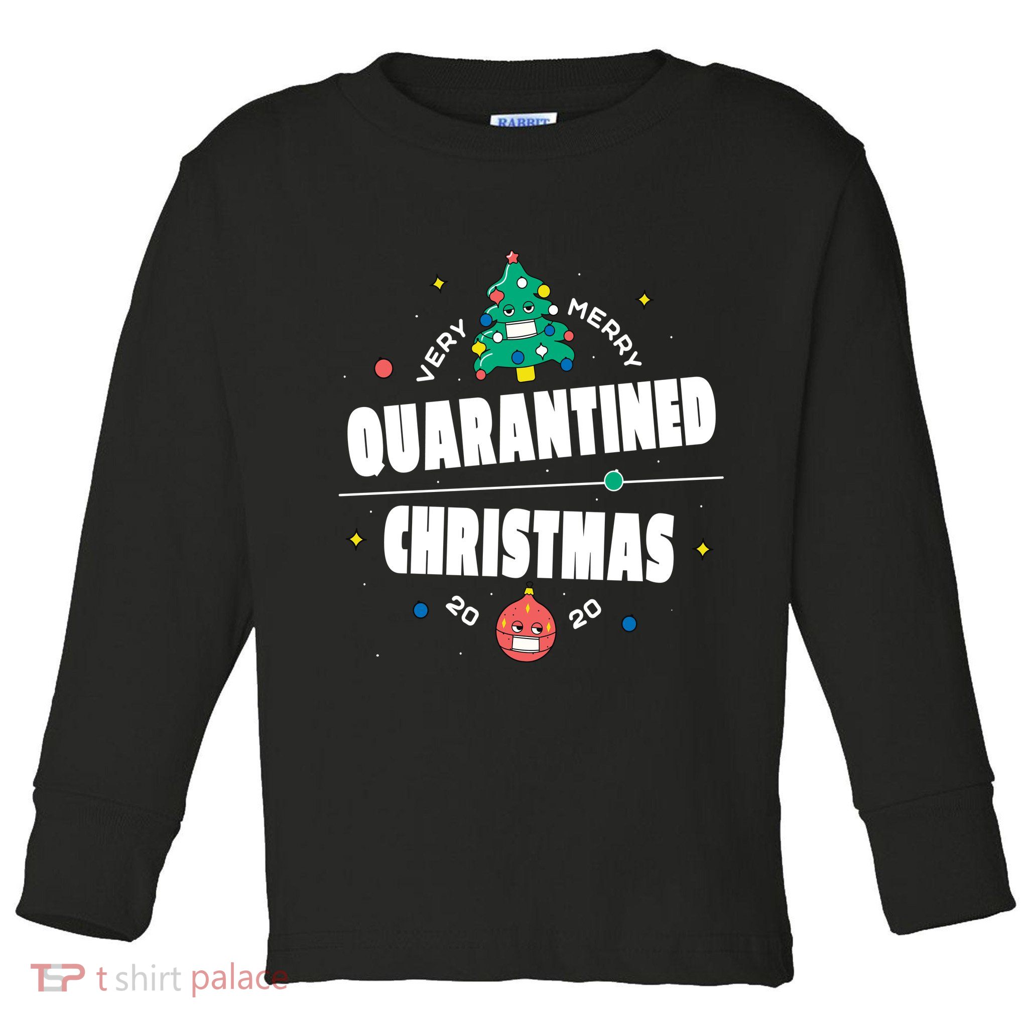 Quarantined Christmas Toddler Long Sleeve Shirt