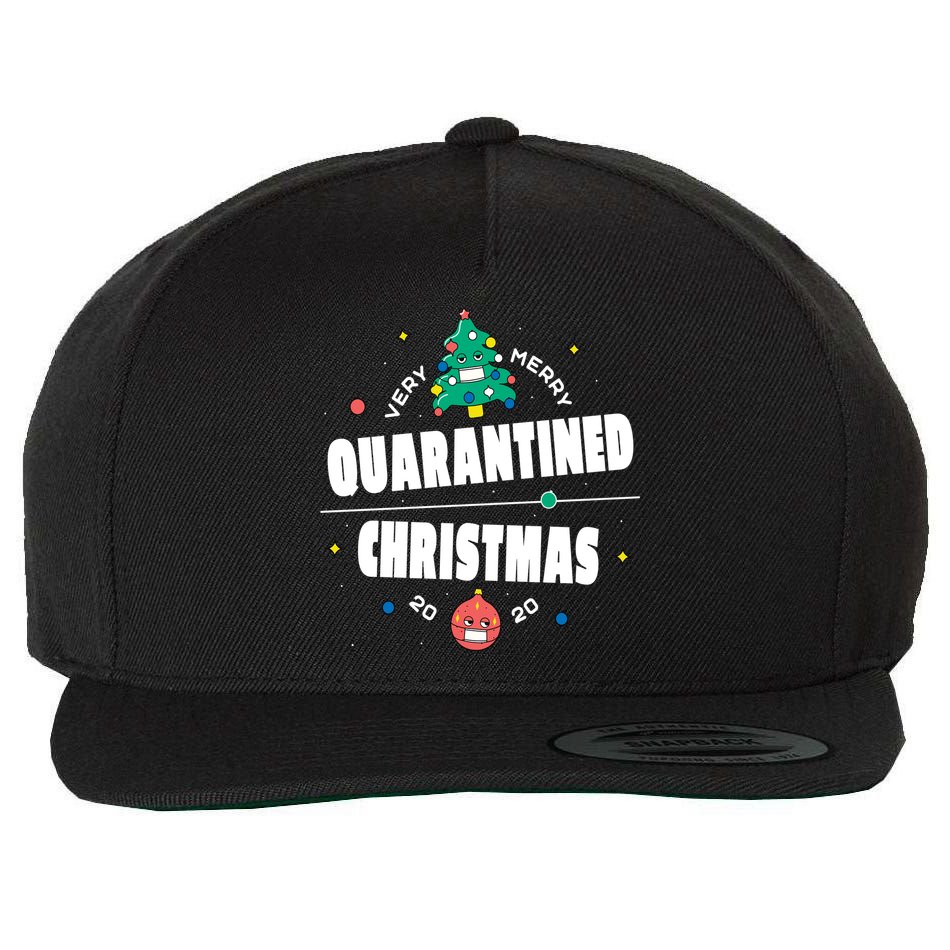 Quarantined Christmas Wool Snapback Cap
