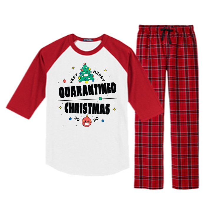 Quarantined Christmas Raglan Sleeve Pajama Set