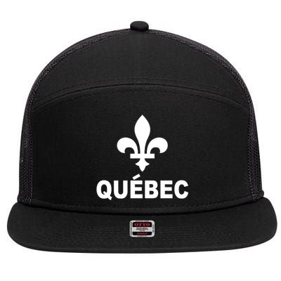 Quebec 7 Panel Mesh Trucker Snapback Hat