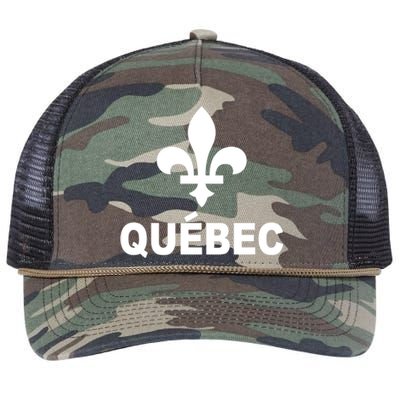 Quebec Retro Rope Trucker Hat Cap