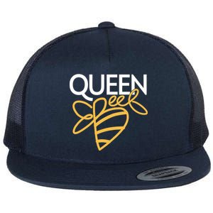 Queen Bee  Flat Bill Trucker Hat