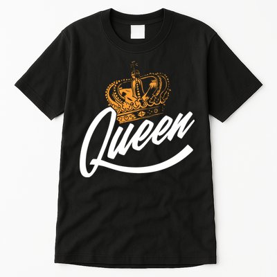 Queen Gold Crown  Tall T-Shirt