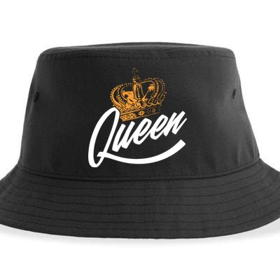 Queen Gold Crown  Sustainable Bucket Hat