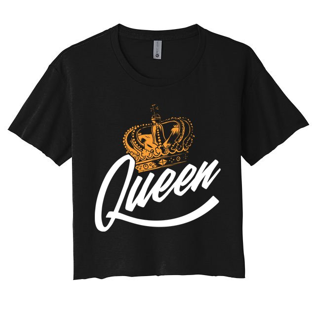 Queen Gold Crown  Crop Top