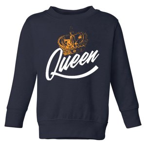 Queen Gold Crown  Toddler Sweatshirt