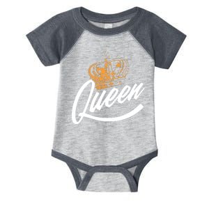 Queen Gold Crown  Infant Baby Jersey Bodysuit