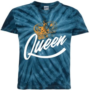 Queen Gold Crown  Kids Tie-Dye T-Shirt