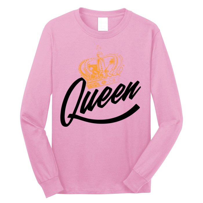 Queen Gold Crown  Long Sleeve Shirt