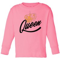 Queen Gold Crown  Toddler Long Sleeve Shirt