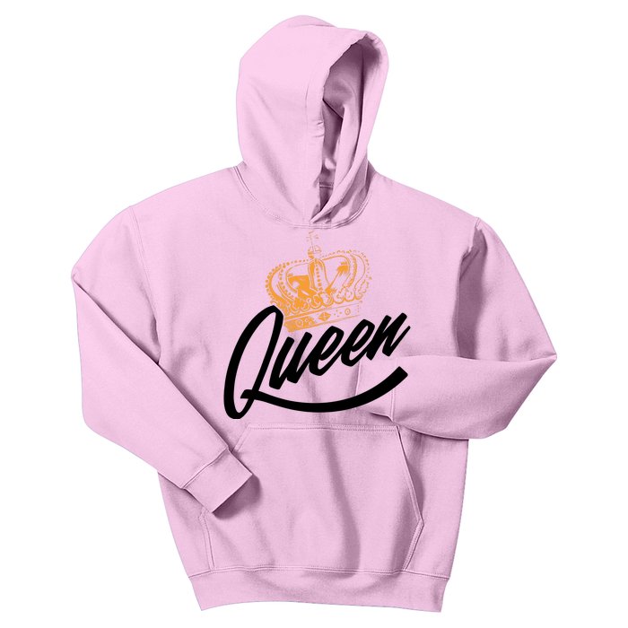 Queen Gold Crown  Kids Hoodie