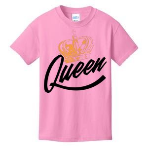 Queen Gold Crown  Kids T-Shirt