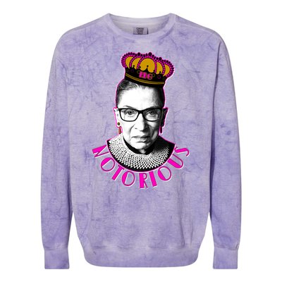 Queen Notorious RBG Ruth Bader Ginsburg Tribute Colorblast Crewneck Sweatshirt