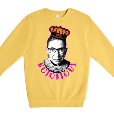 Queen Notorious RBG Ruth Bader Ginsburg Tribute Premium Crewneck Sweatshirt