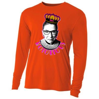 Queen Notorious RBG Ruth Bader Ginsburg Tribute Cooling Performance Long Sleeve Crew