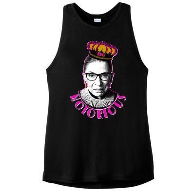 Queen Notorious RBG Ruth Bader Ginsburg Tribute Ladies PosiCharge Tri-Blend Wicking Tank