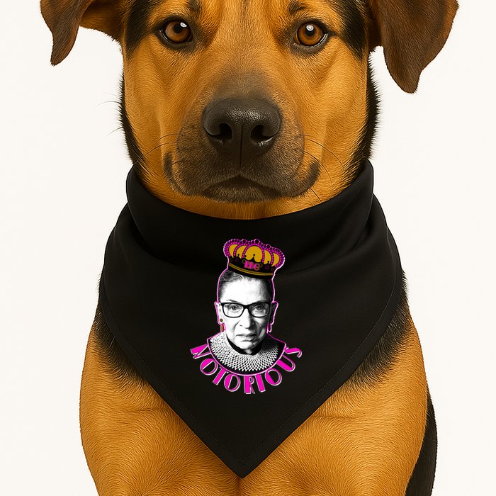 Queen Notorious RBG Ruth Bader Ginsburg Tribute USA-Made Doggie Bandana