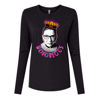 Queen Notorious RBG Ruth Bader Ginsburg Tribute Womens Cotton Relaxed Long Sleeve T-Shirt