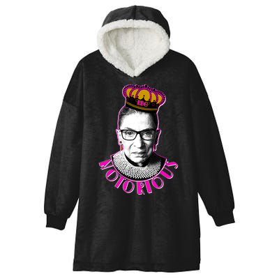 Queen Notorious RBG Ruth Bader Ginsburg Tribute Hooded Wearable Blanket