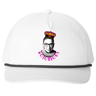 Queen Notorious RBG Ruth Bader Ginsburg Tribute Snapback Five-Panel Rope Hat