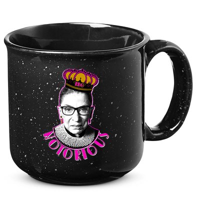 Queen Notorious RBG Ruth Bader Ginsburg Tribute 15oz Campfire Ceramic Mug