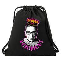 Queen Notorious RBG Ruth Bader Ginsburg Tribute Drawstring Bag