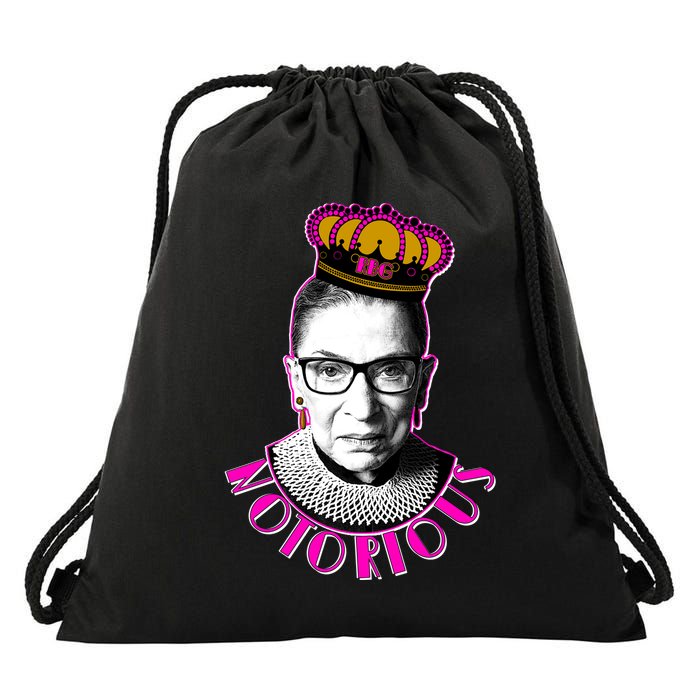 Queen Notorious RBG Ruth Bader Ginsburg Tribute Drawstring Bag