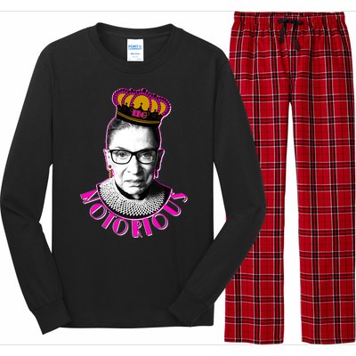 Queen Notorious RBG Ruth Bader Ginsburg Tribute Long Sleeve Pajama Set