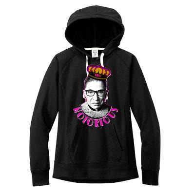 Queen Notorious RBG Ruth Bader Ginsburg Tribute Women's Fleece Hoodie