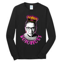 Queen Notorious RBG Ruth Bader Ginsburg Tribute Tall Long Sleeve T-Shirt