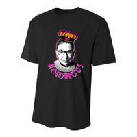 Queen Notorious RBG Ruth Bader Ginsburg Tribute Youth Performance Sprint T-Shirt