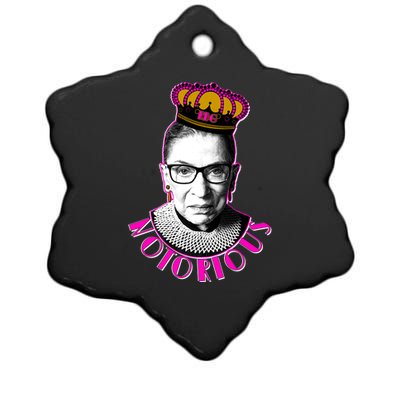 Queen Notorious RBG Ruth Bader Ginsburg Tribute Ceramic Star Ornament