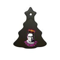 Queen Notorious RBG Ruth Bader Ginsburg Tribute Ceramic Tree Ornament