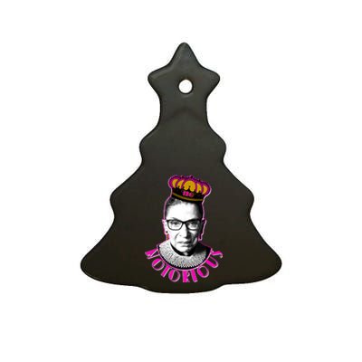 Queen Notorious RBG Ruth Bader Ginsburg Tribute Ceramic Tree Ornament