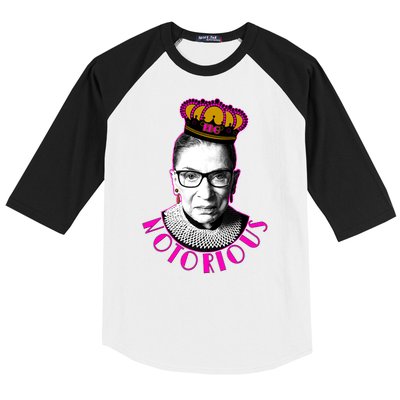 Queen Notorious RBG Ruth Bader Ginsburg Tribute Baseball Sleeve Shirt