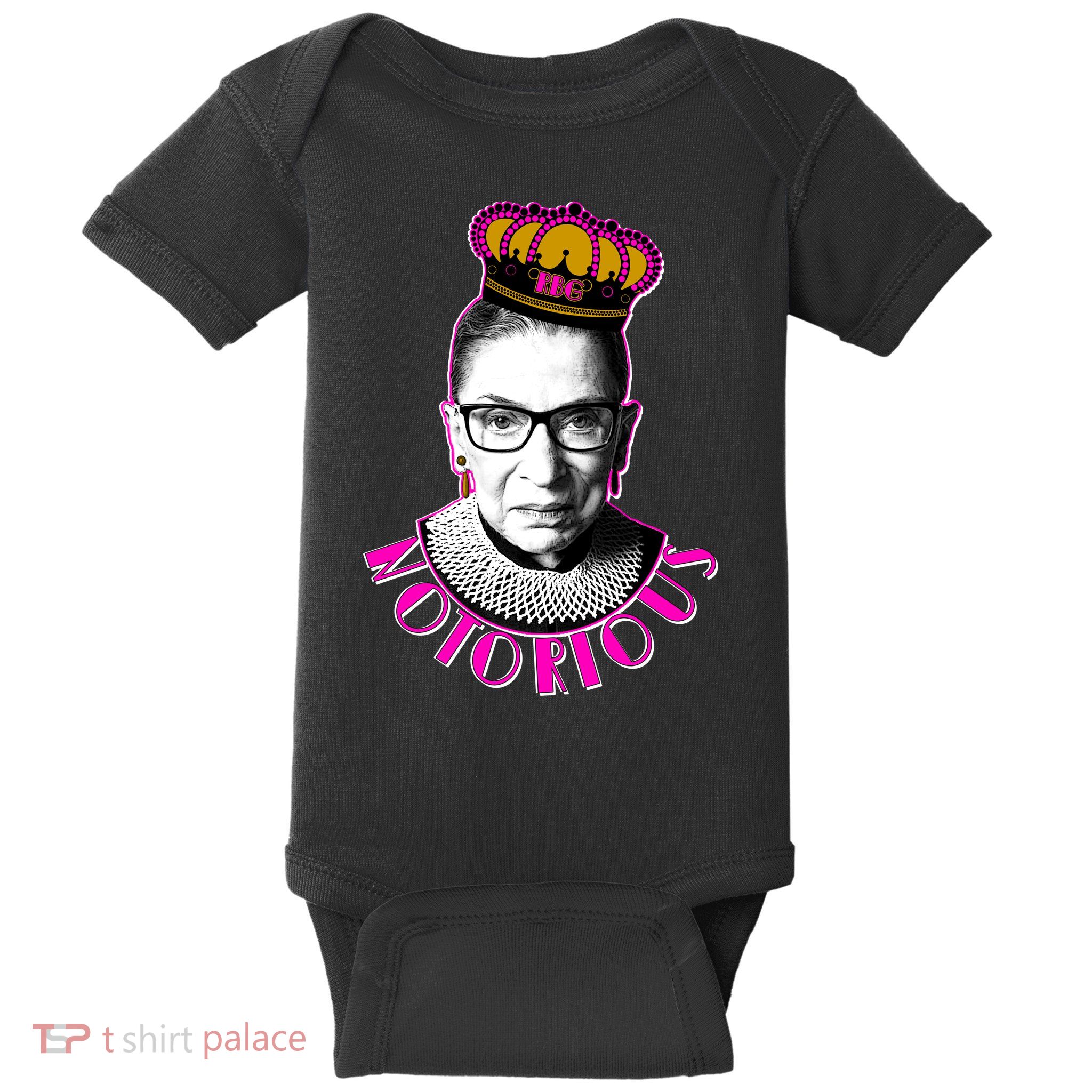 Queen Notorious RBG Ruth Bader Ginsburg Tribute Baby Bodysuit