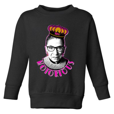 Queen Notorious RBG Ruth Bader Ginsburg Tribute Toddler Sweatshirt