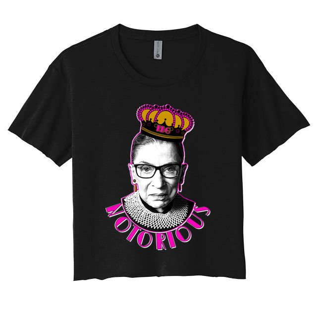 Queen Notorious RBG Ruth Bader Ginsburg Tribute Crop Top
