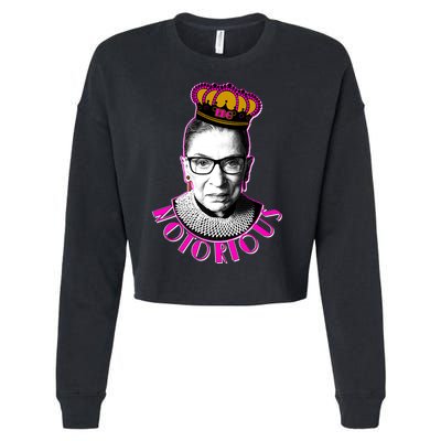 Queen Notorious RBG Ruth Bader Ginsburg Tribute Cropped Pullover Crew