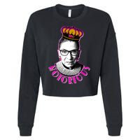 Queen Notorious RBG Ruth Bader Ginsburg Tribute Cropped Pullover Crew