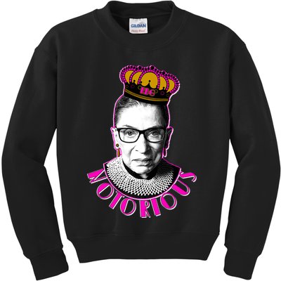 Queen Notorious RBG Ruth Bader Ginsburg Tribute Kids Sweatshirt