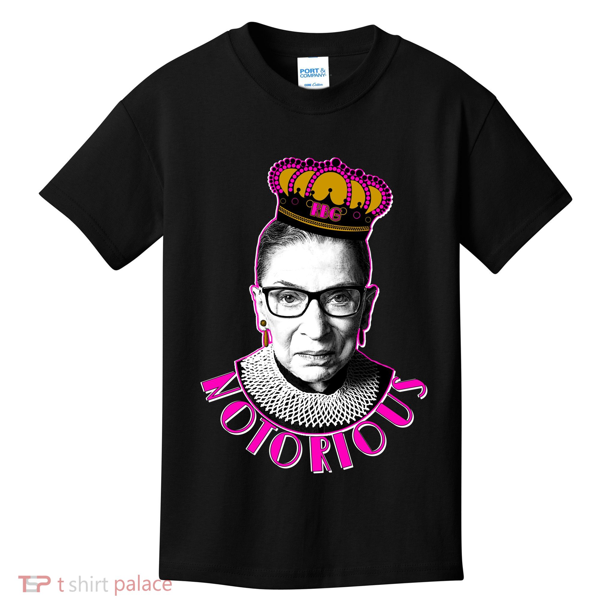 Queen Notorious RBG Ruth Bader Ginsburg Tribute Kids T-Shirt