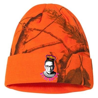 Queen Notorious RBG Ruth Bader Ginsburg Tribute Kati Licensed 12" Camo Beanie